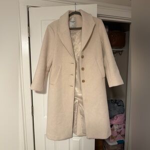 Abercrombie & Fitch Cream Trench Coat